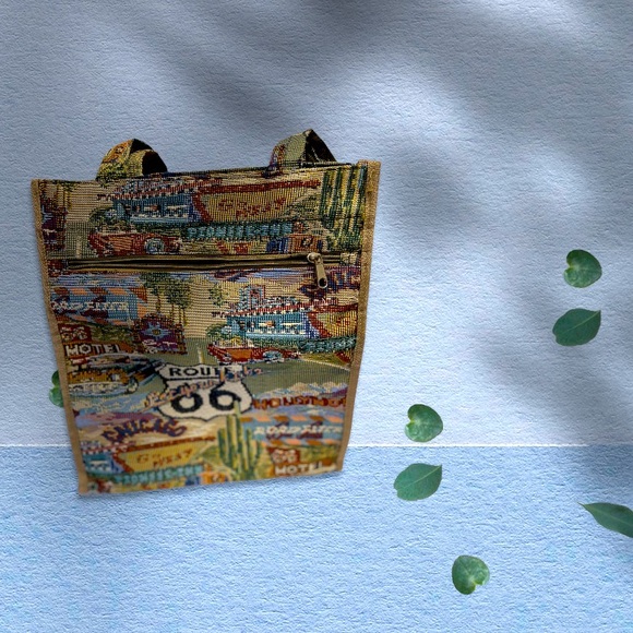Handbags - Route 66 Canvas Tote Bag